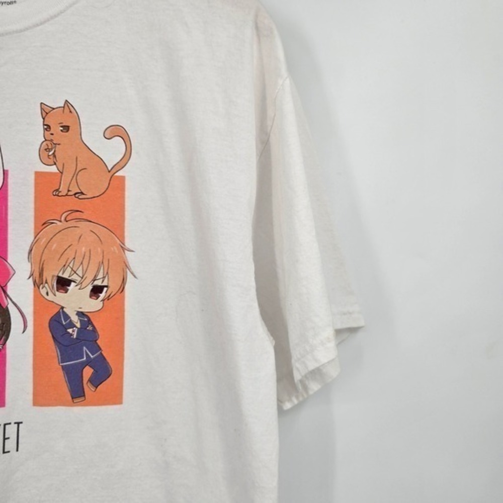 Fruits Basket Anime Graphic Tee Crunchyroll White‎ T-Shirt Size L - Picture 7 of 9